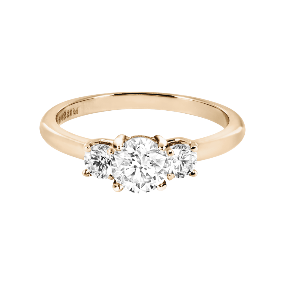 Diamantring Kensington in Rosegold mit Brillant