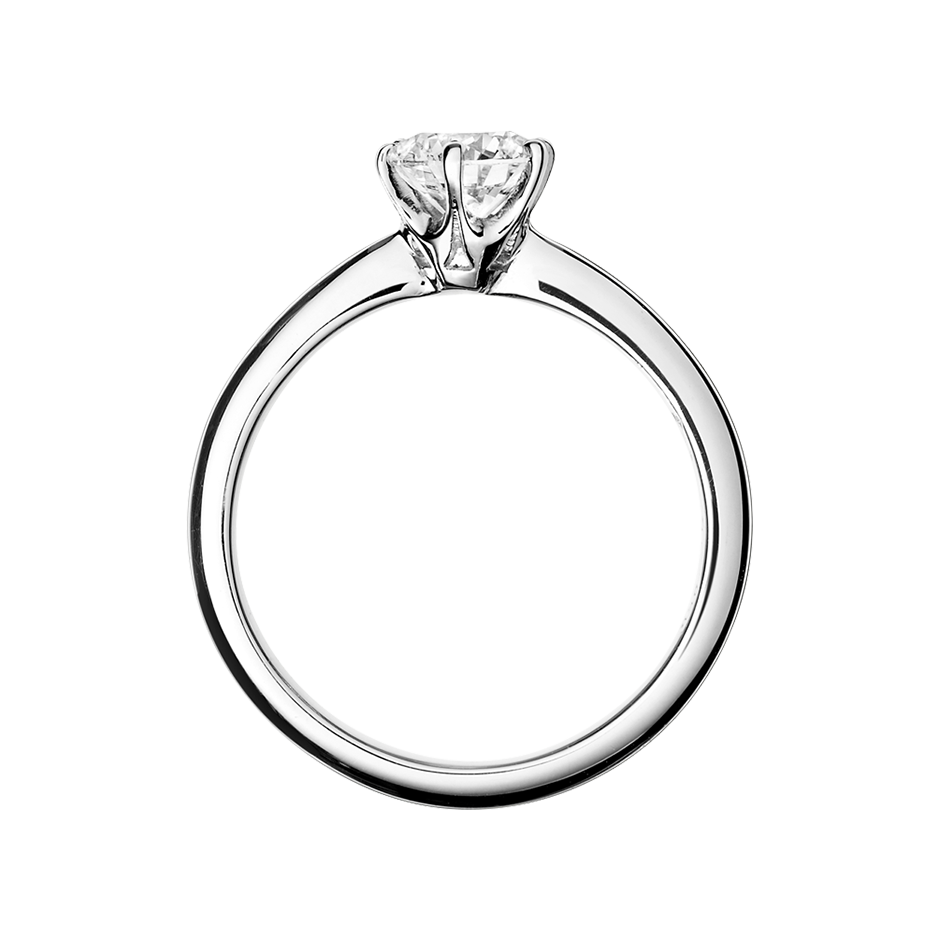 Diamond Ring Lisbon in White Gold - von vorne
