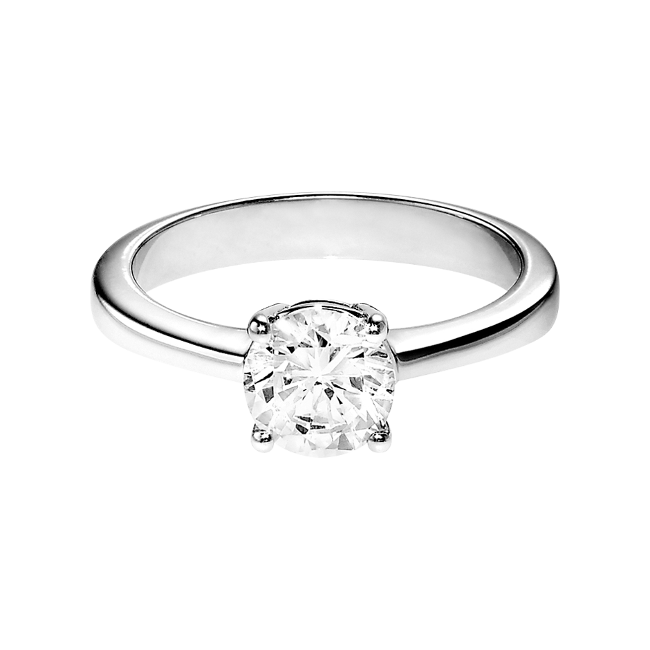 Diamond Ring Madrid in White Platinum