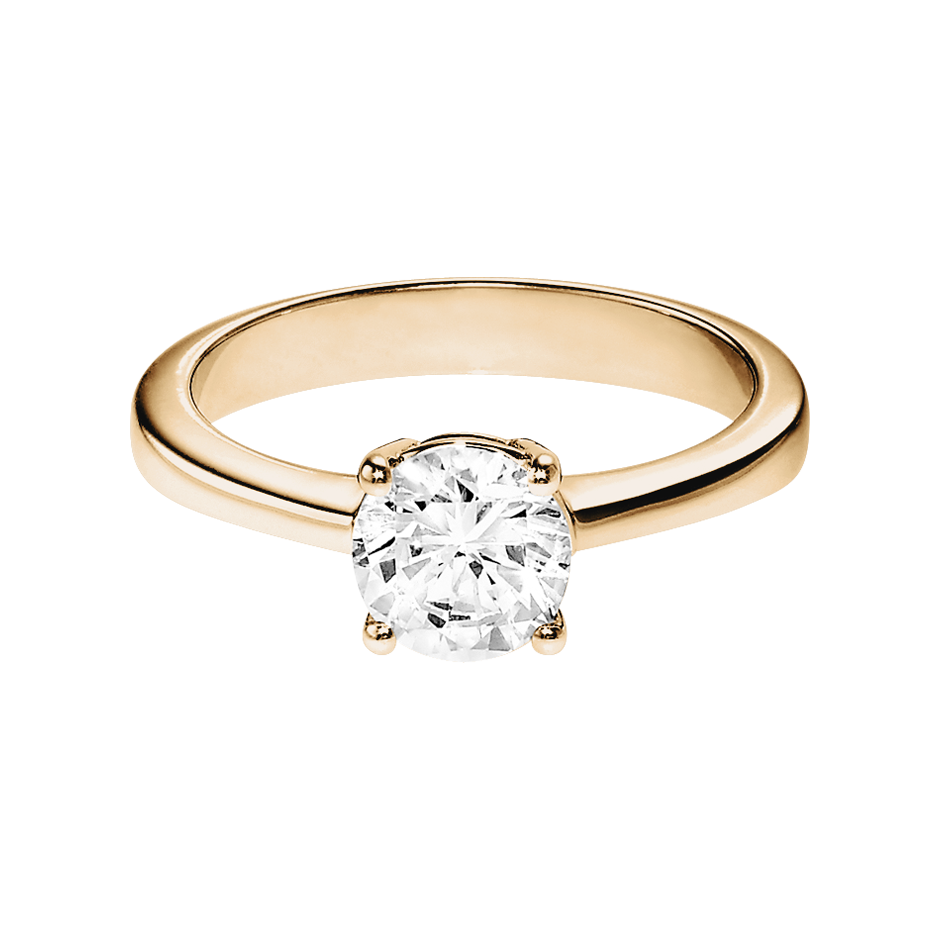 Diamantring Madrid in Rosegold mit Brillant