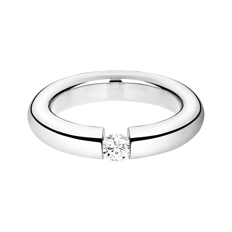 Diamond Ring Mallorca in White Platinum