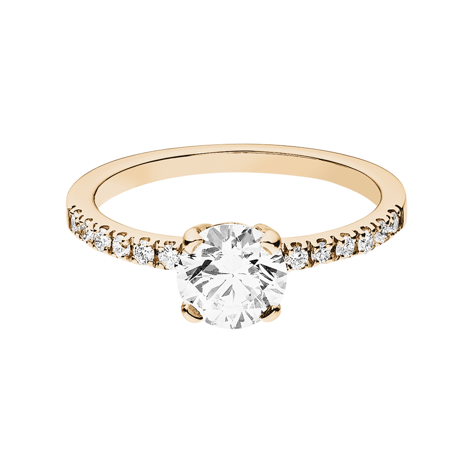 Diamond Ring Melbourne in Rose Rose Gold