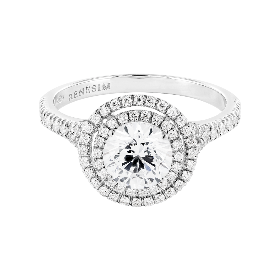 Diamond Ring Miami in White Platinum