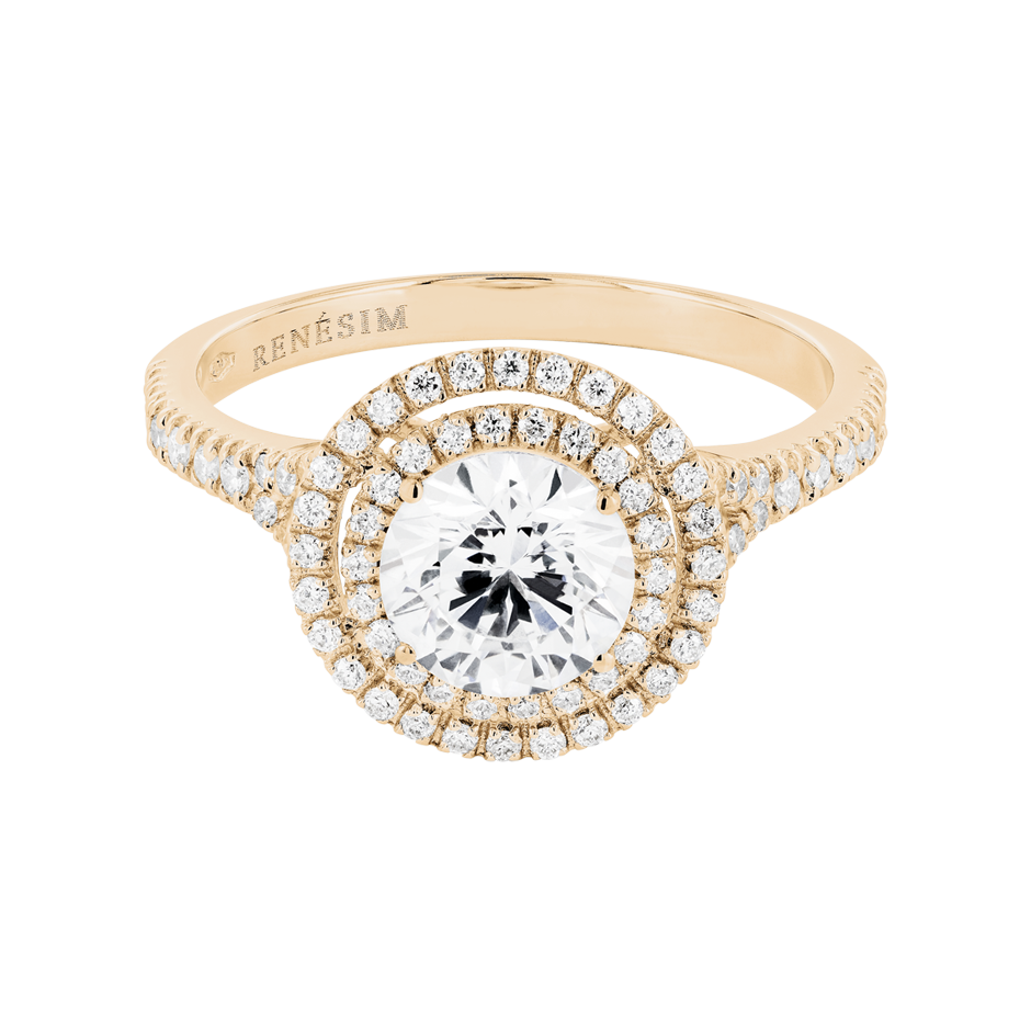 Diamantring Miami in Rosegold mit Brillant