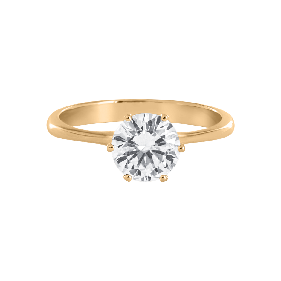 Diamond Ring Palma in White Rose Gold