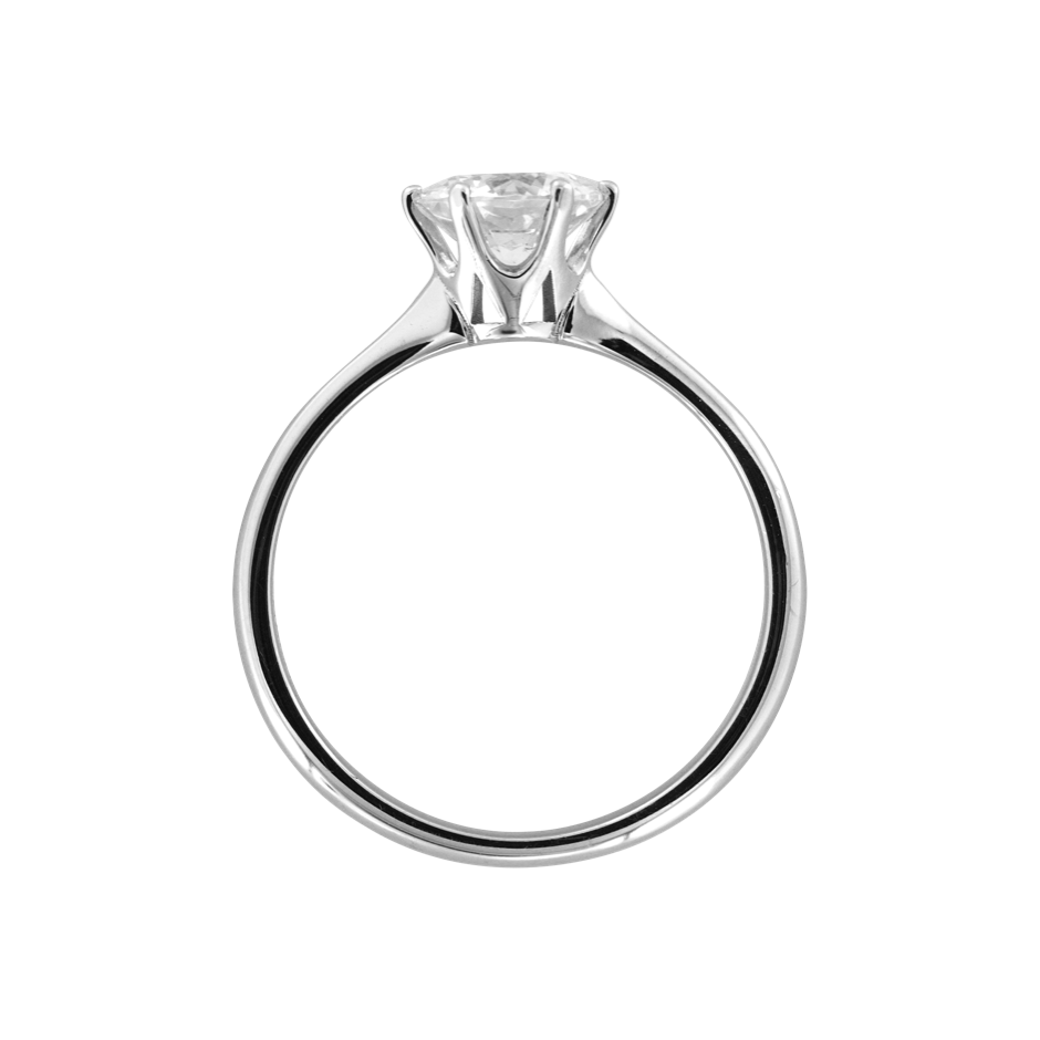 Diamond Ring Palma in White Gold - von vorne