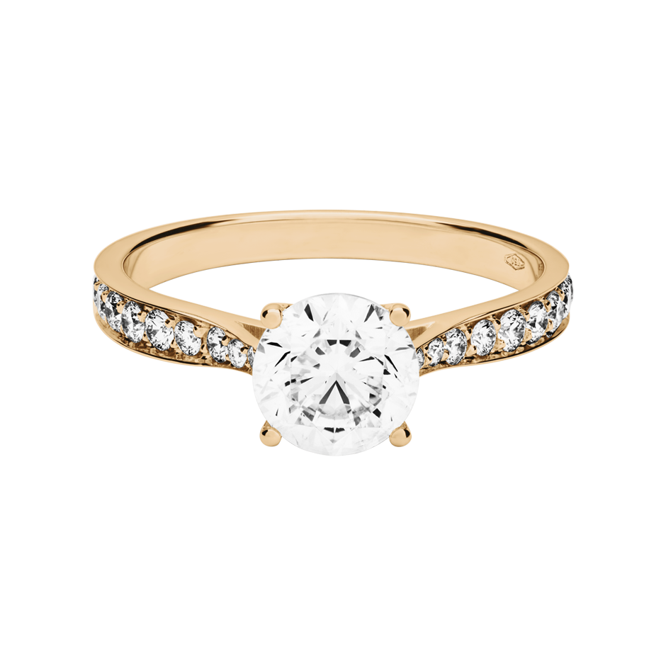 Diamond Ring Portofino in White Rose Gold