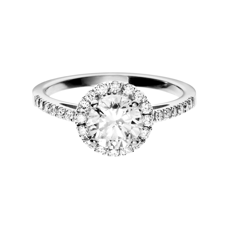 Diamond Ring Prague in White Gold