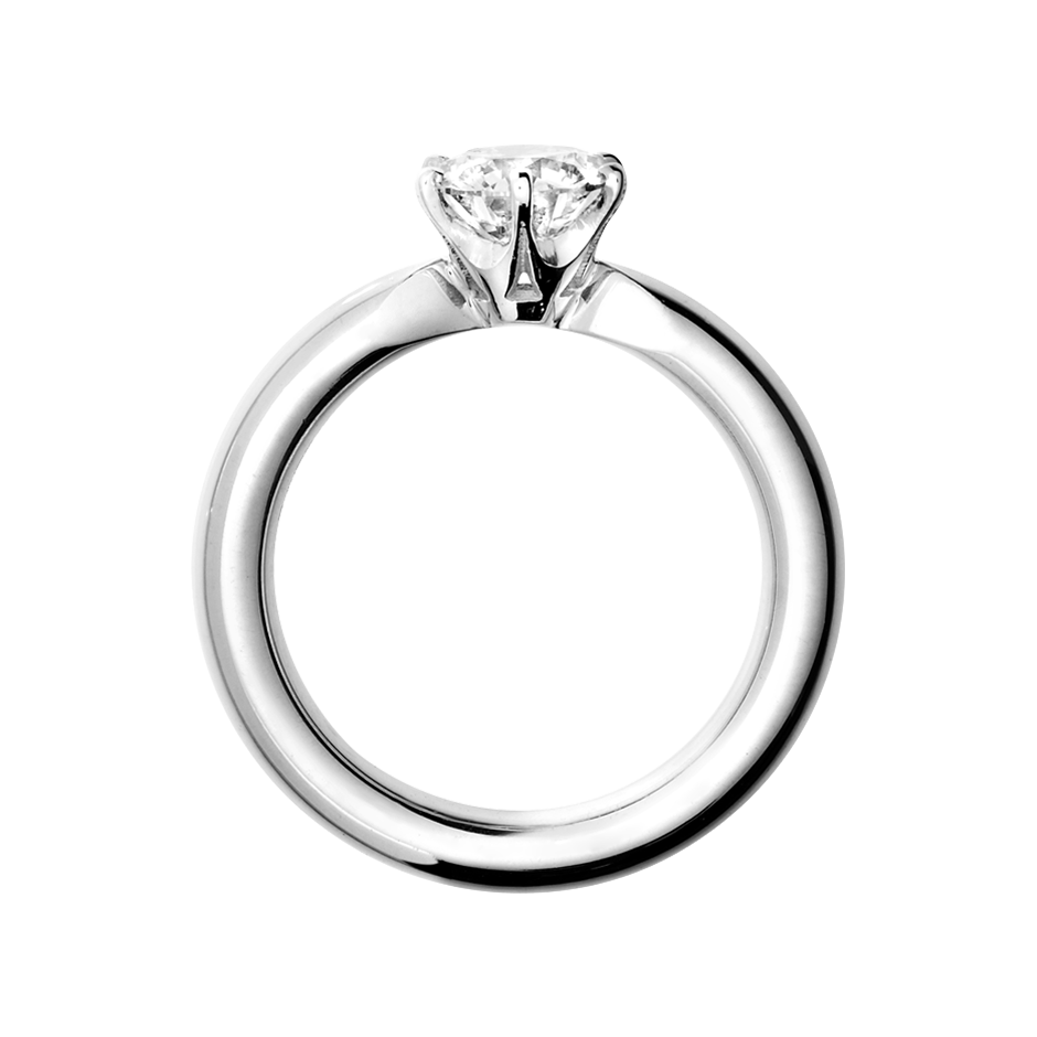 Diamond Ring Santiago in White Gold - von vorne
