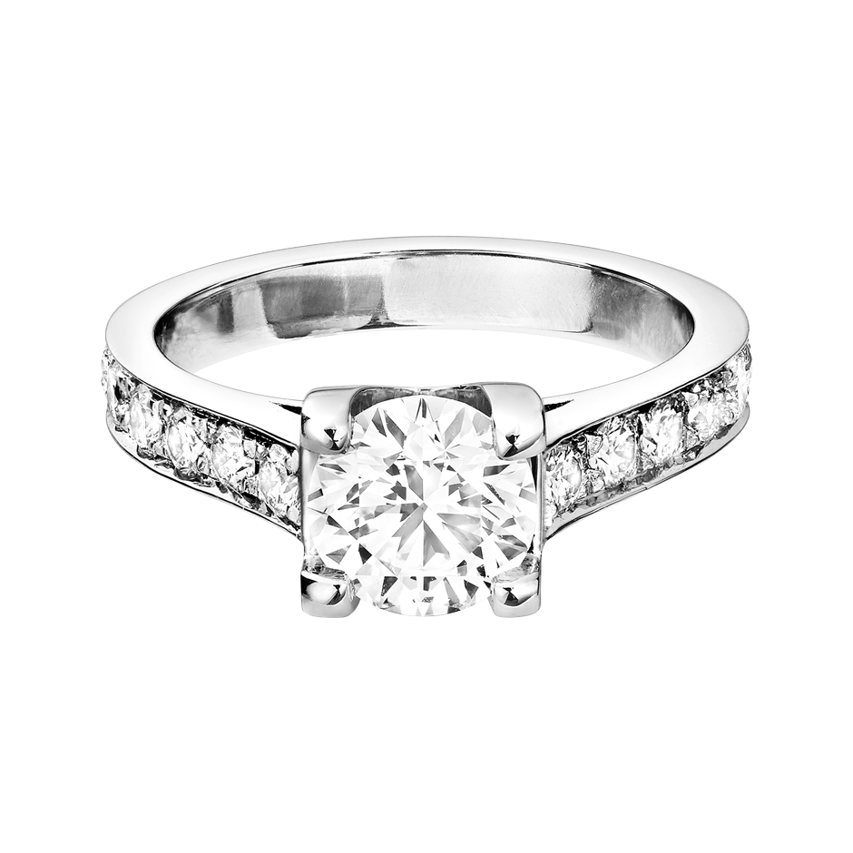 Diamond Ring Starnberg in White Platinum