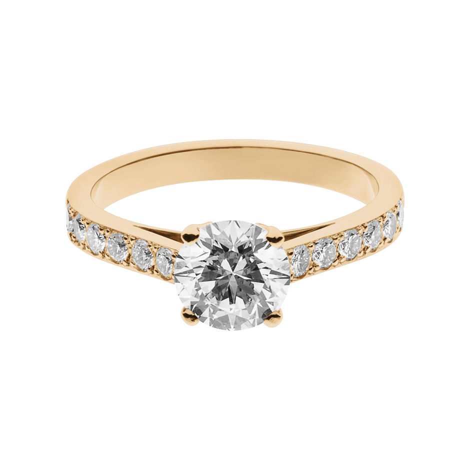 Diamond Ring Sydney in White Rose Gold