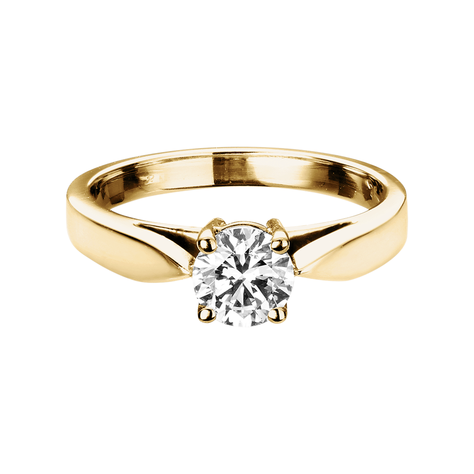 Diamond Ring Vancouver in White Yellow Gold