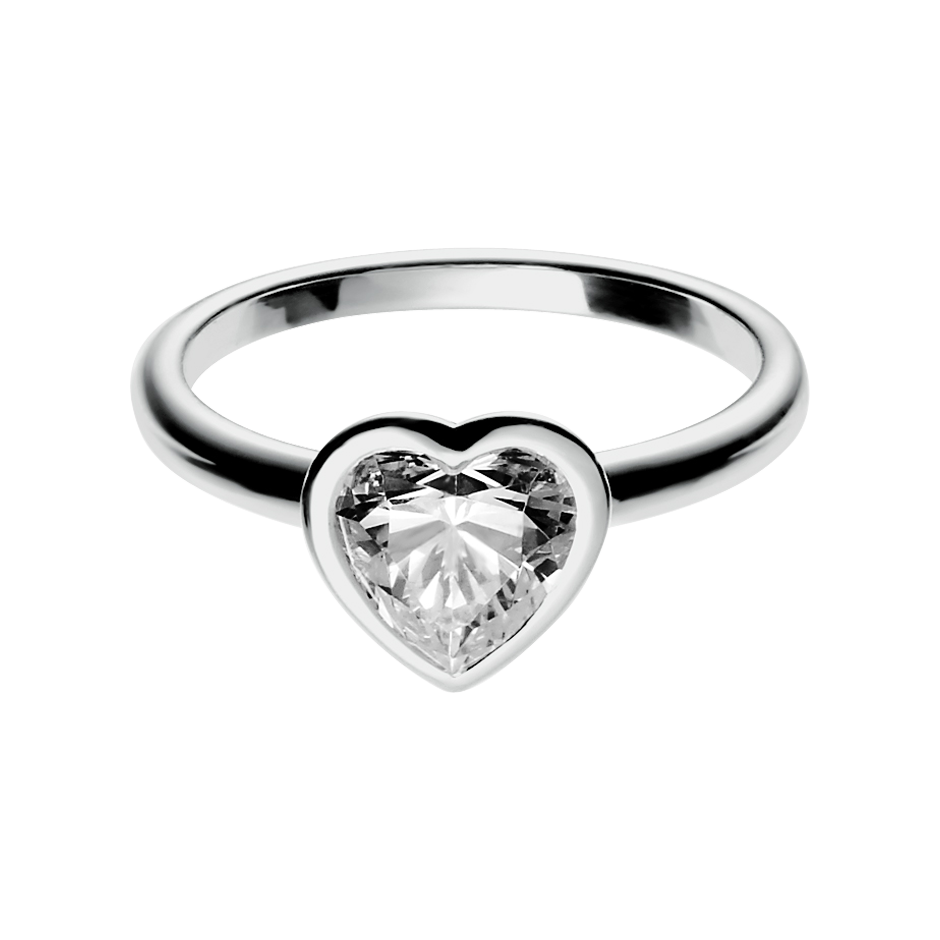 Diamond Ring Vienna in White Platinum
