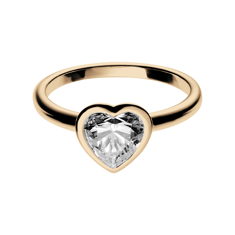 Diamond Ring Vienna in White Rose Gold