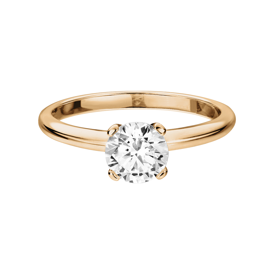 Solitaire Ring Berlin in White Rose Gold