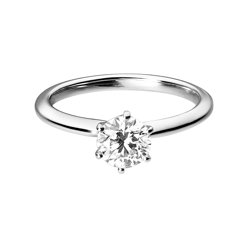 Solitaire Ring Lisbon in White White Gold