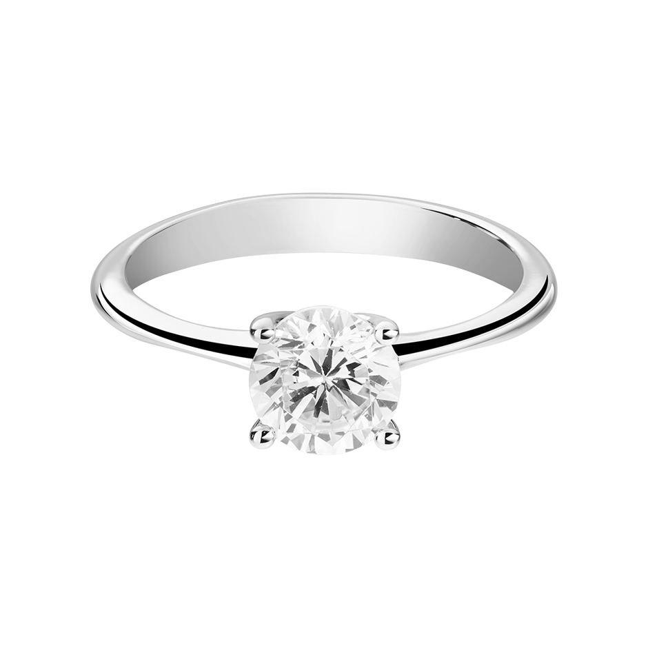 Engagement Ring Basel in Yellow White Gold