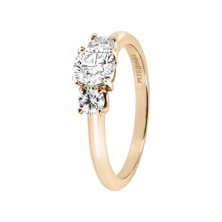 Verlobungsring Kensington in Roségold - diagonal