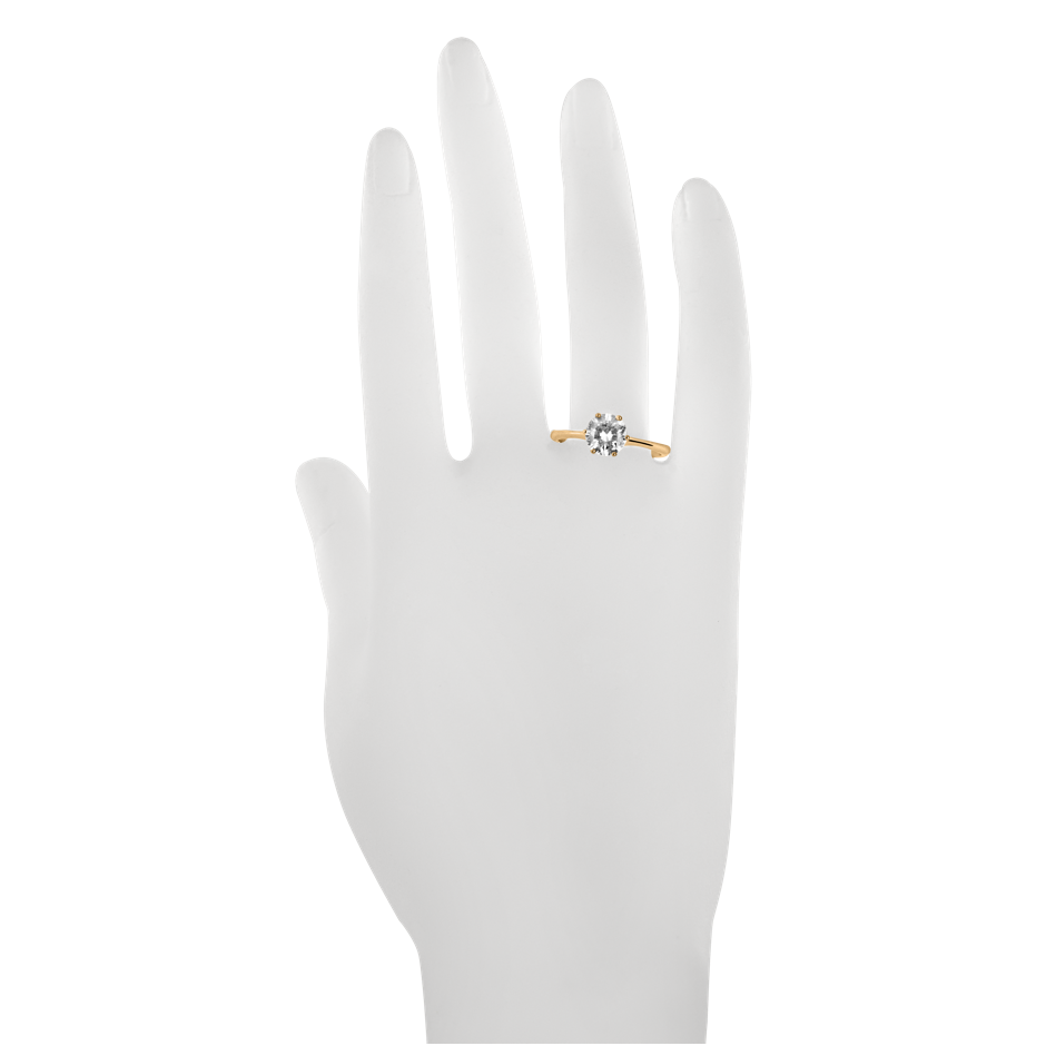 Verlobungsring Palma in Roségold - an Hand