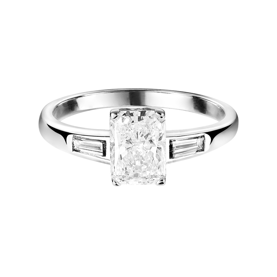Engagement Ring Paris in White Platinum