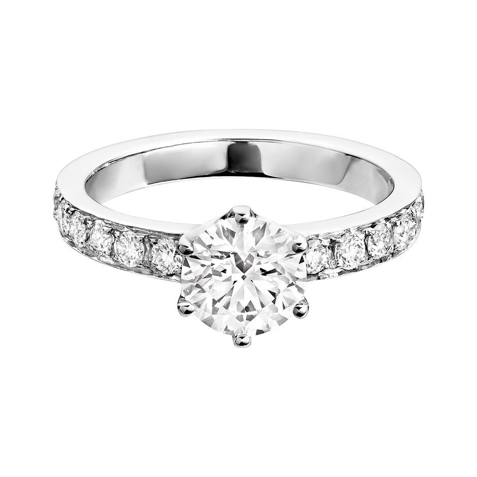 Engagement Ring Perth in White Platinum