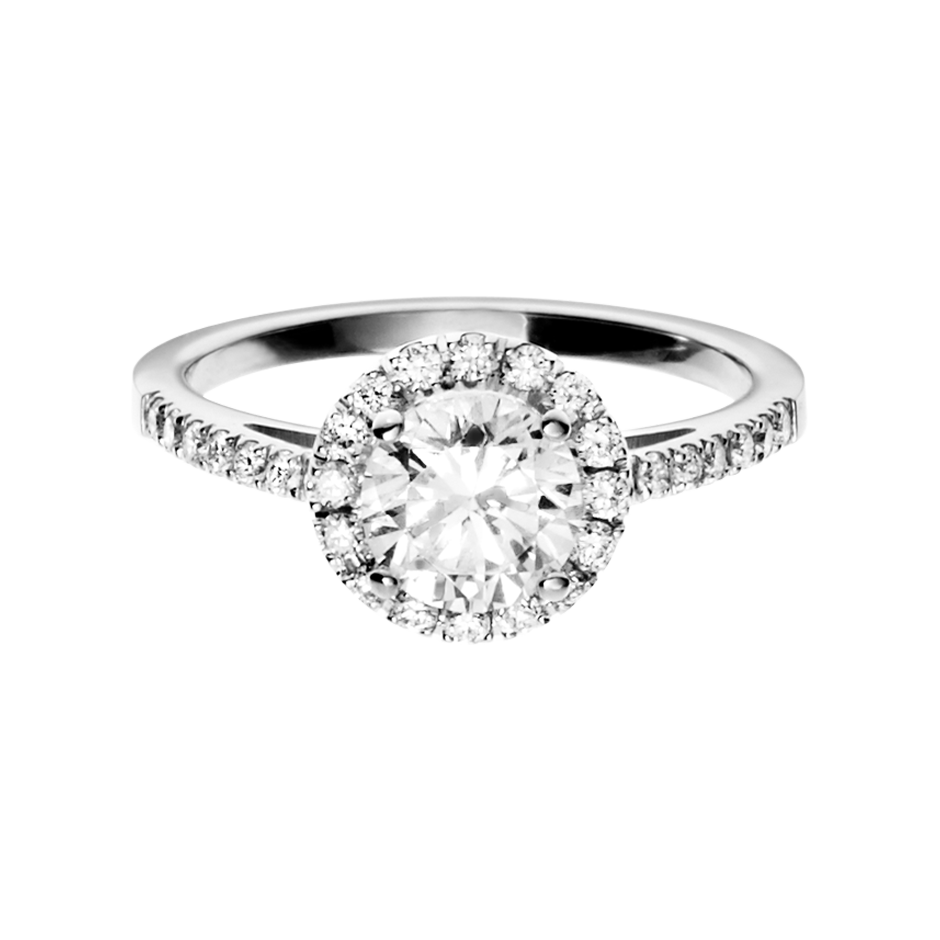 Engagement Ring Prague in White Platinum