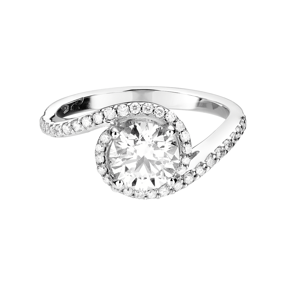 Engagement Ring St. Petersburg in White Platinum